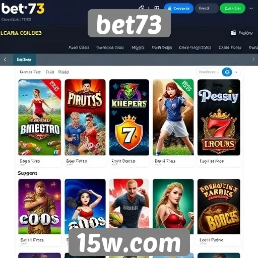 Avaliação da variedade de jogos disponíveis no bet73