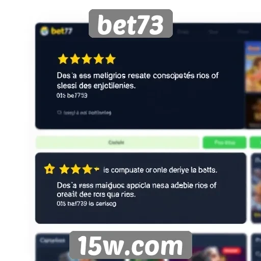 Experiência do usuário no site bet73 é avaliada positivamente